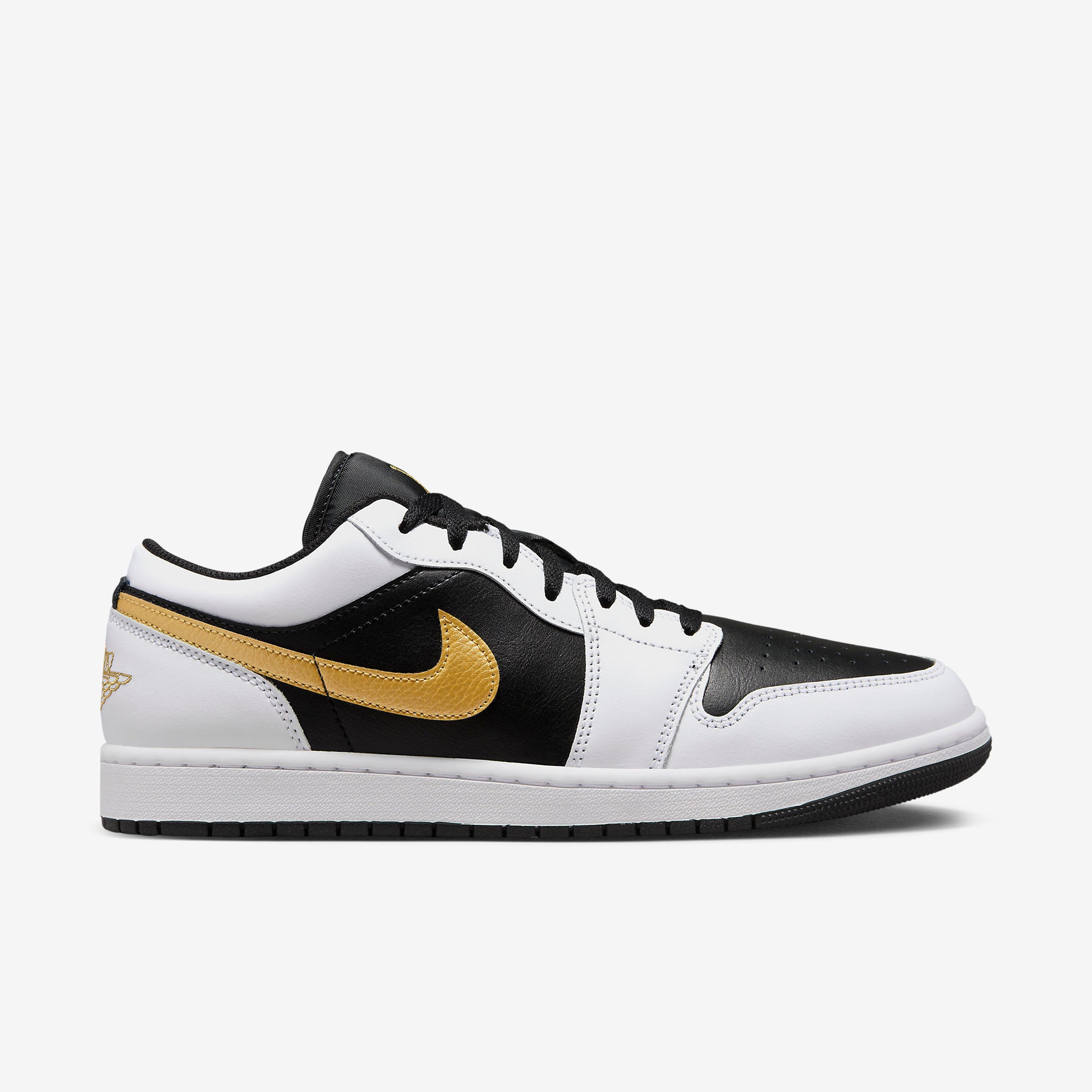 Air Jordan 1 Low White Black Gold